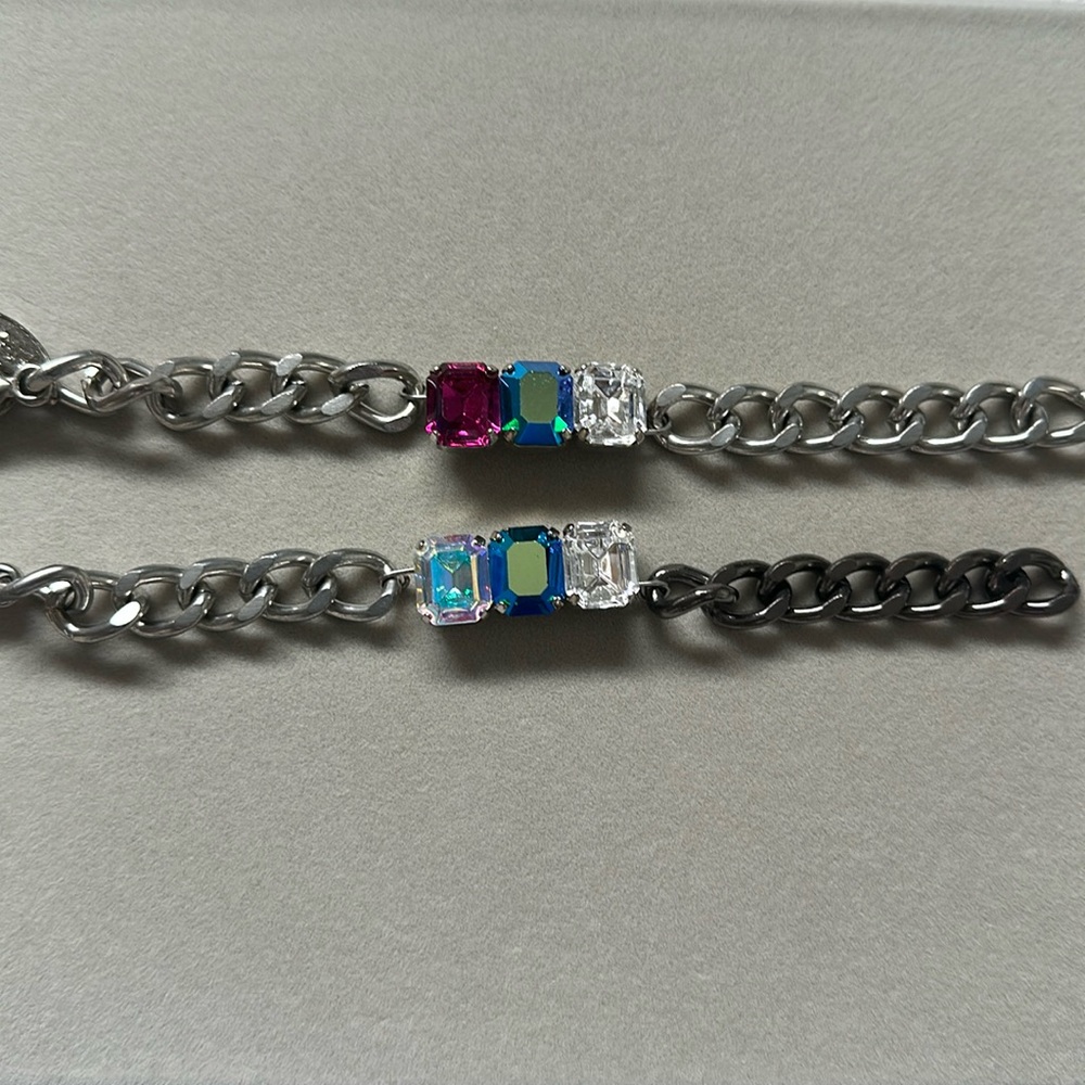 HRH Collection Three Stone Candies Bracelets (MORE CRYSTALS AVAILABLE)